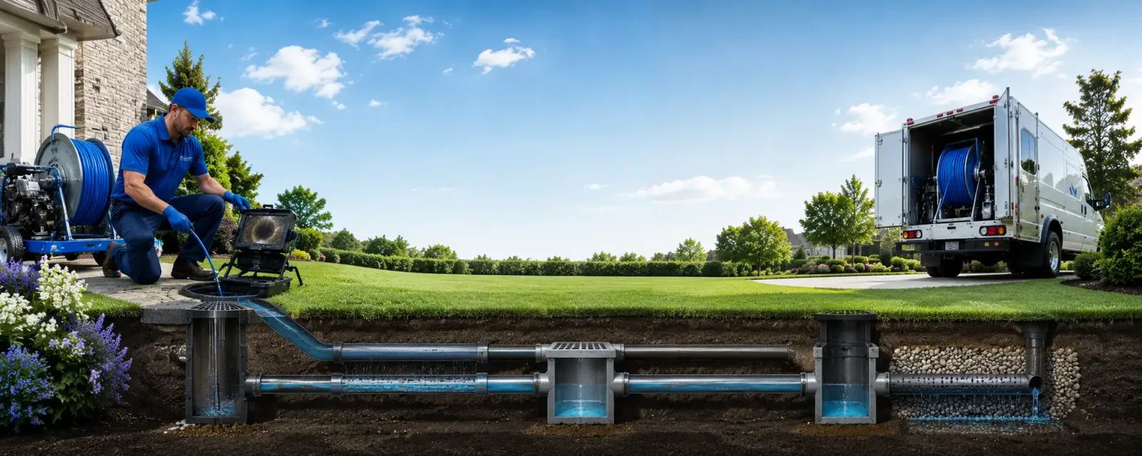 Outdoor drain cleaning information for Ruby, NY